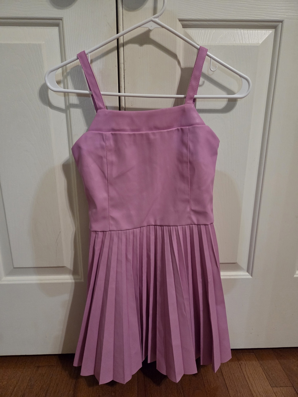 Girls Sleeveless Pleated Party Dress in Lilac Pink